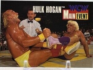 Hulk Hogan & Ric Flair 1995 Cardz WCW The Main Event Wrestling Promo Card